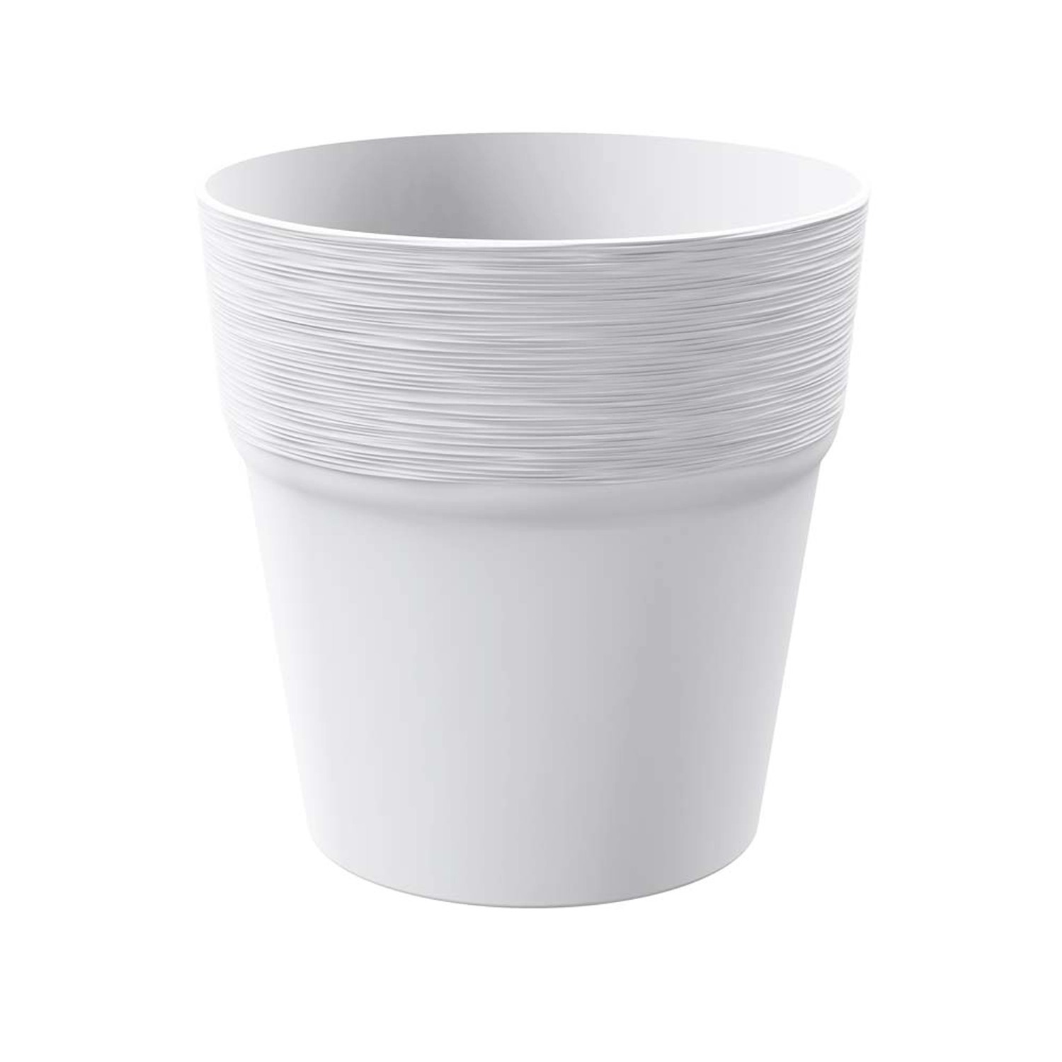 Doniczka Furu biała - 17,5 x 18 cm