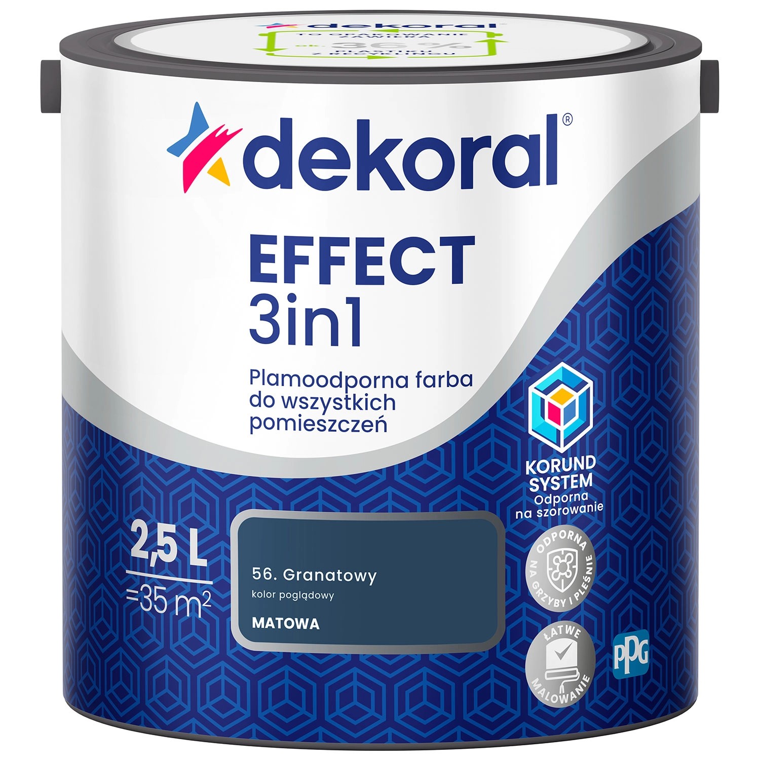 Farba Dekoral Effect 3w1 granatowy 2,5l
