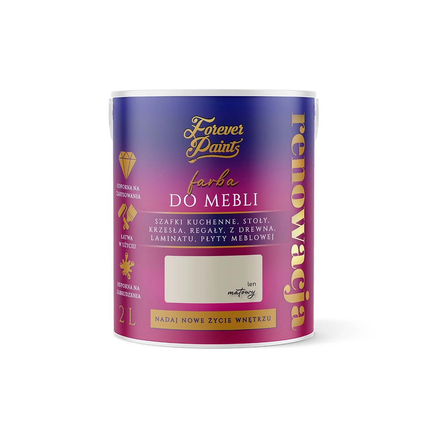 Farba Forever Paints do mebli len 2L