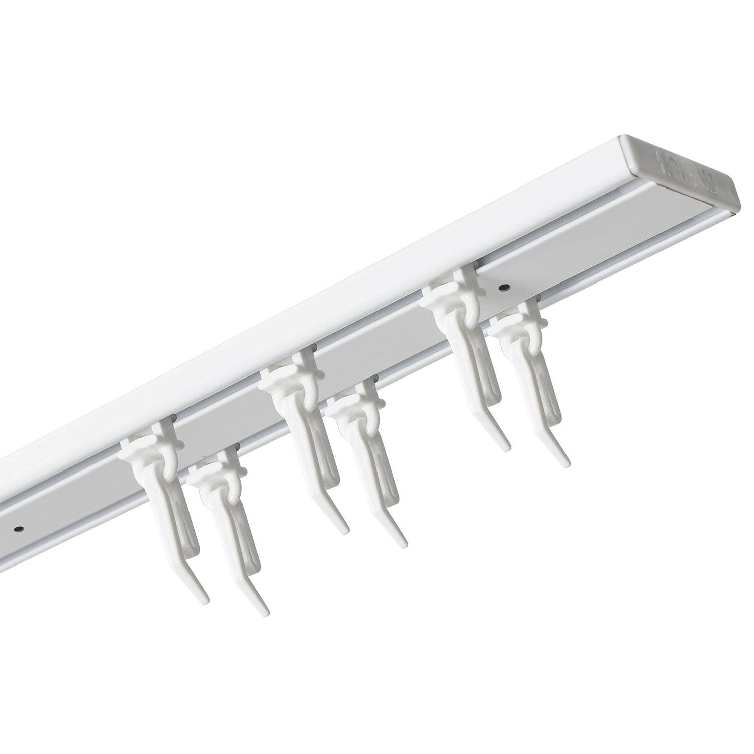 Szyna aluminiowa SLIM podwójna biała 150 cm