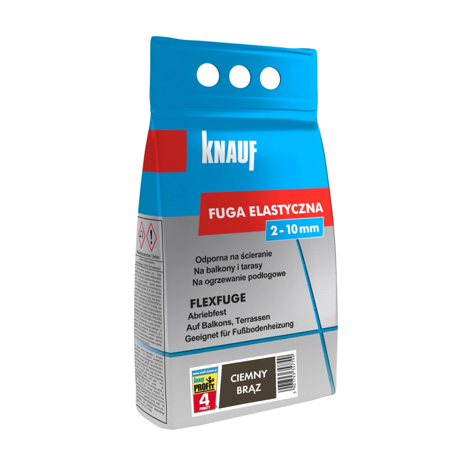 Knauf Fuga elastyczna ciemny brąz 4 kg