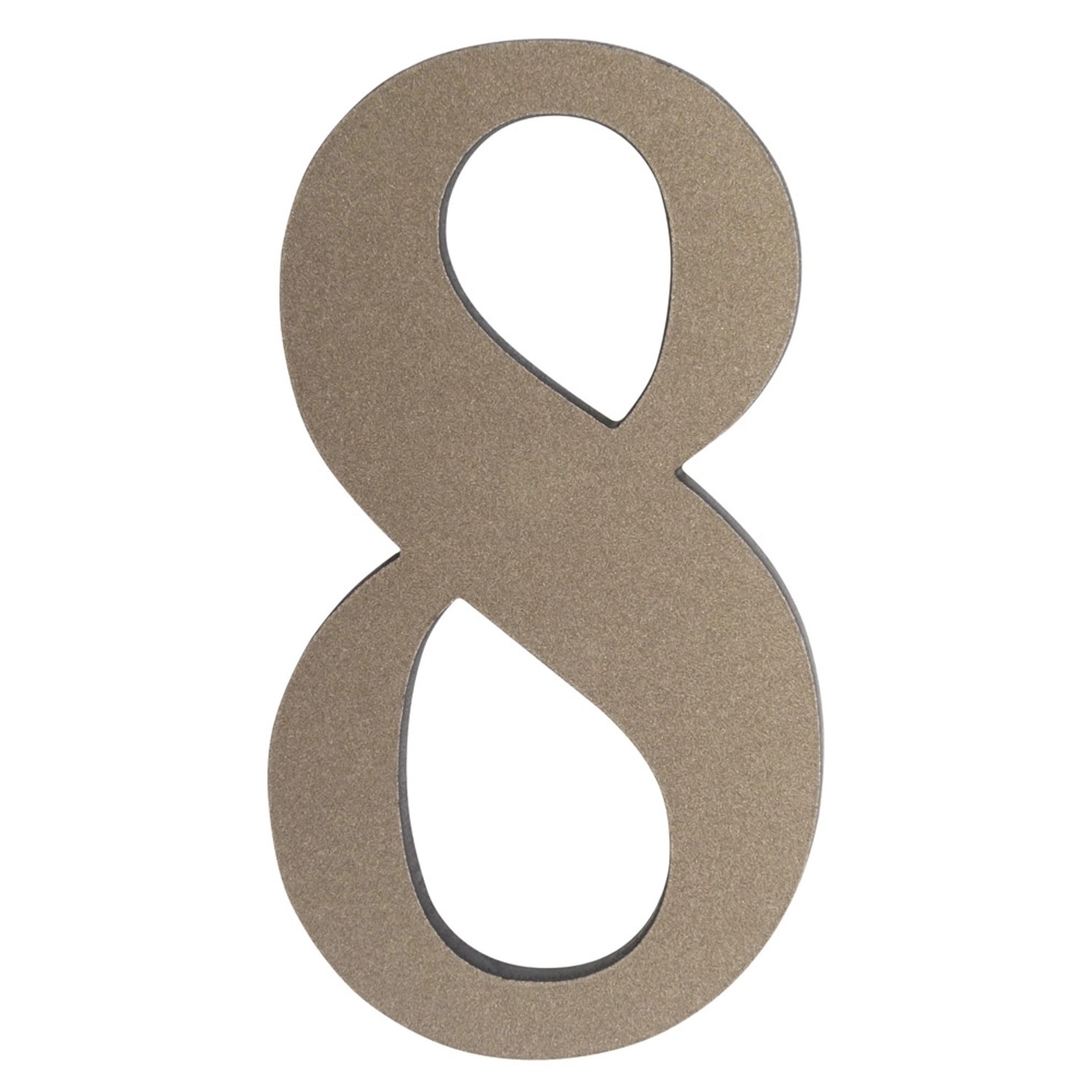 Metro Cyfra 8 plastikowa samoprzylepna platyna wys. 5cm