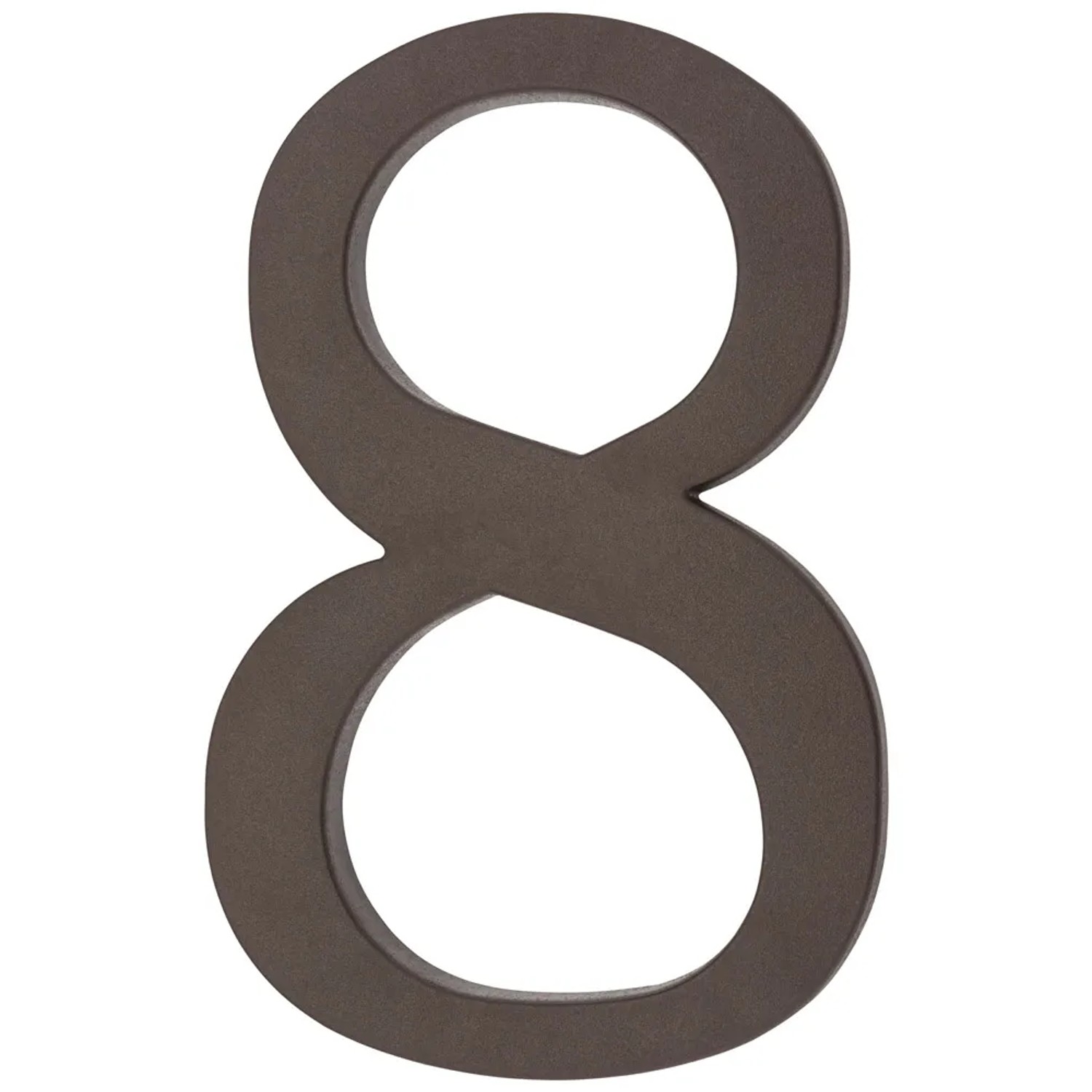 Metro Cyfra 8 plastikowa brązowa wys. 18cm