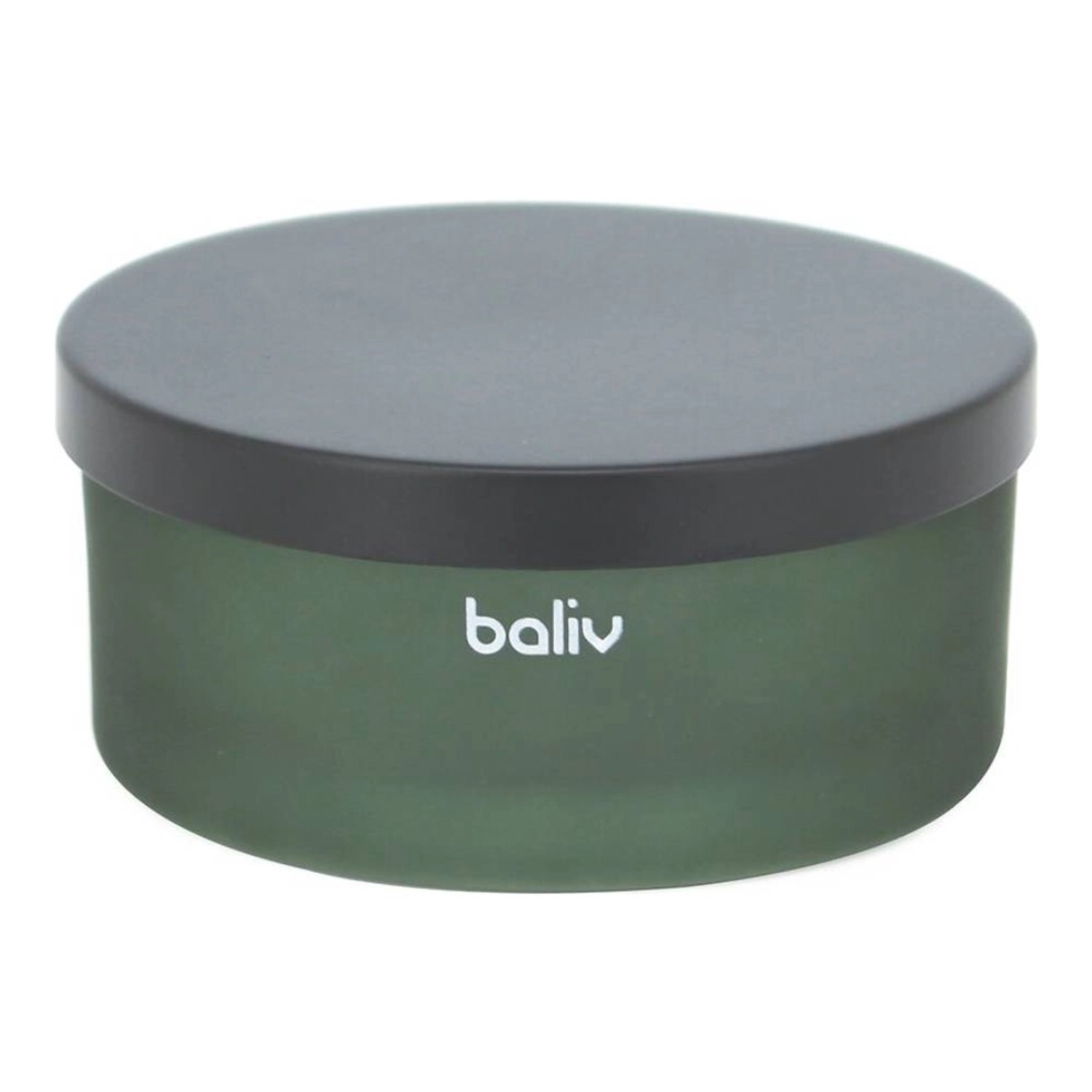 Baliv Pojemnik łazienkowy szklany zielono-czarny