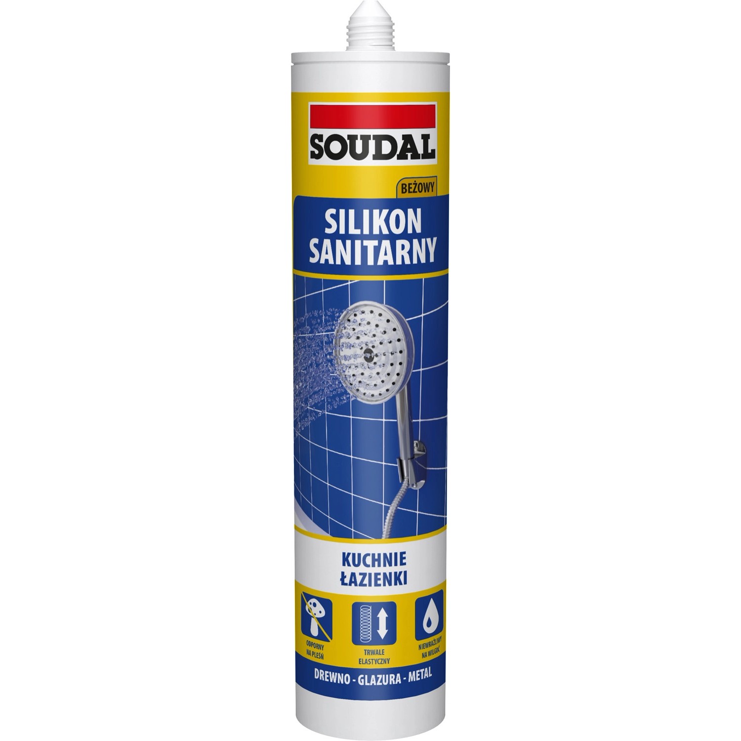 Soudal Silikon sanitarny 280 ml beżowy