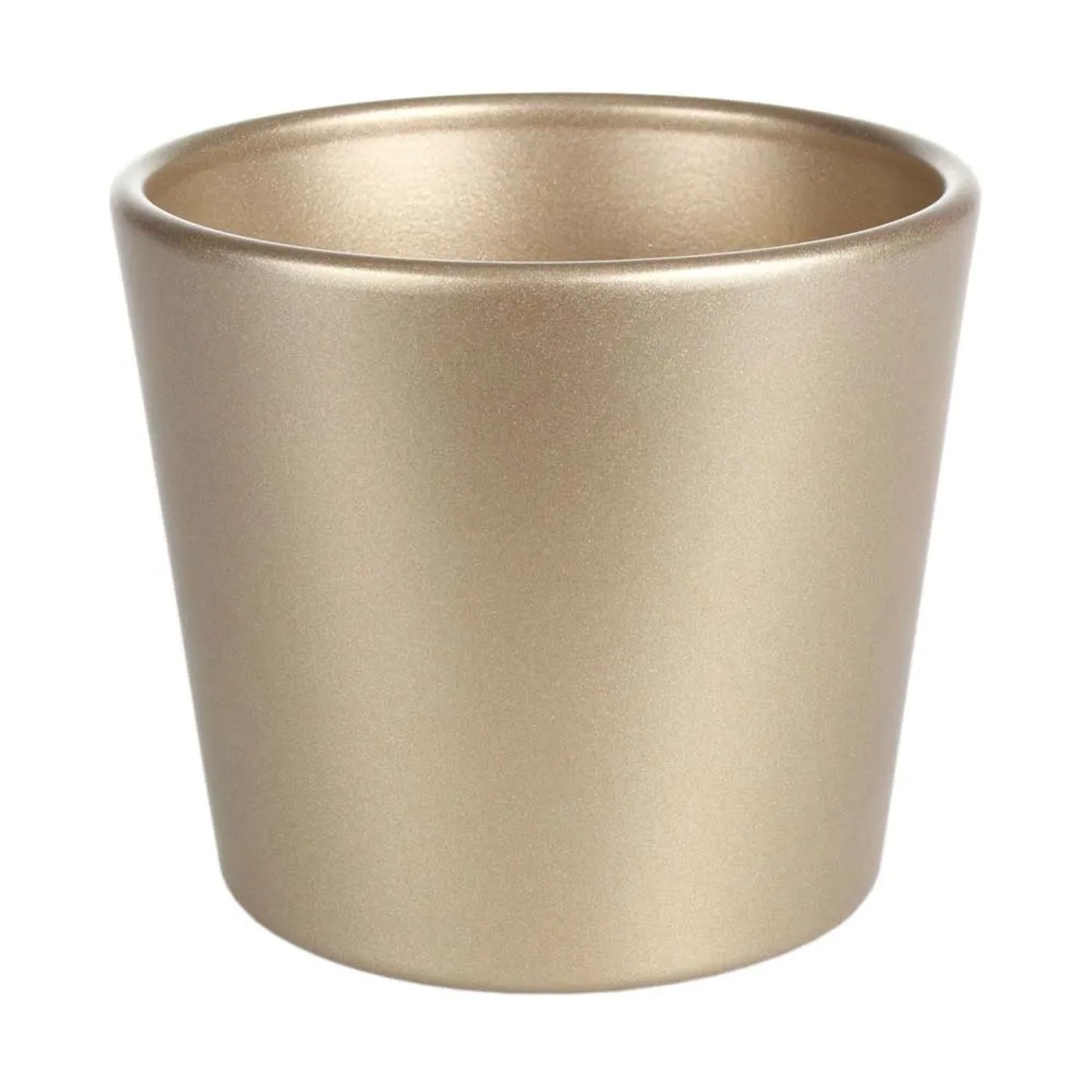 Osłonka ceramiczna złota - 12 x 9 cm