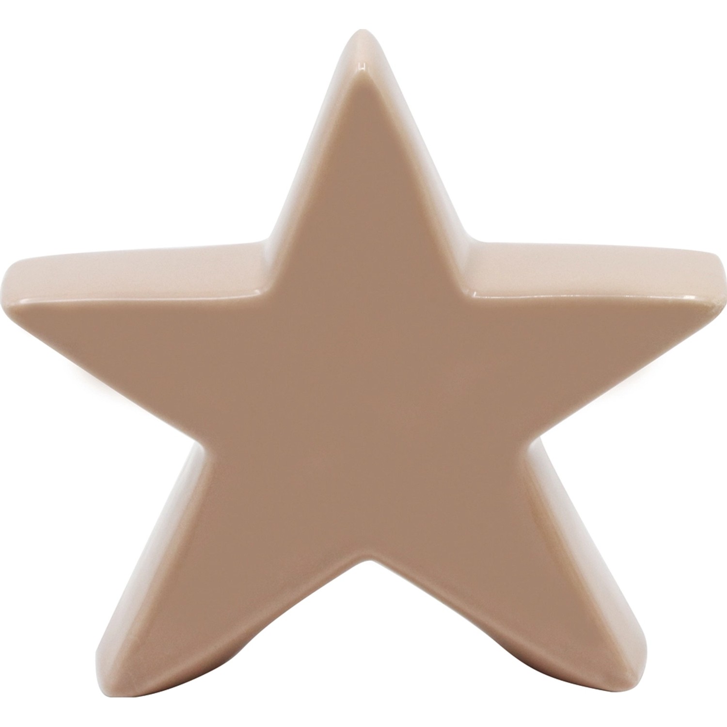 Dekoracja ceramiczna GWIAZDA L różowa - wys. 18 cm