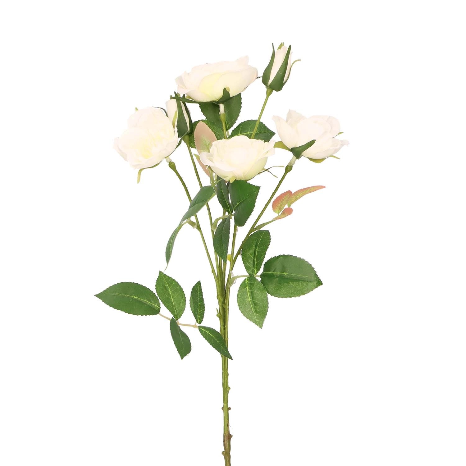 Róża biała sztuczny bukiet - 72 cm