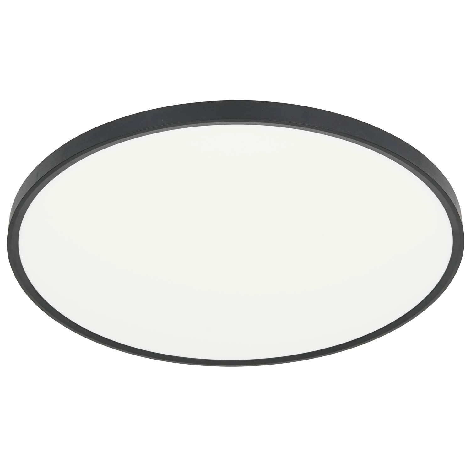 MiLAGRO Plafon LED MAQ 50W 3000/4000/6500K 5400lm IP40 śr. 60 cm czarny