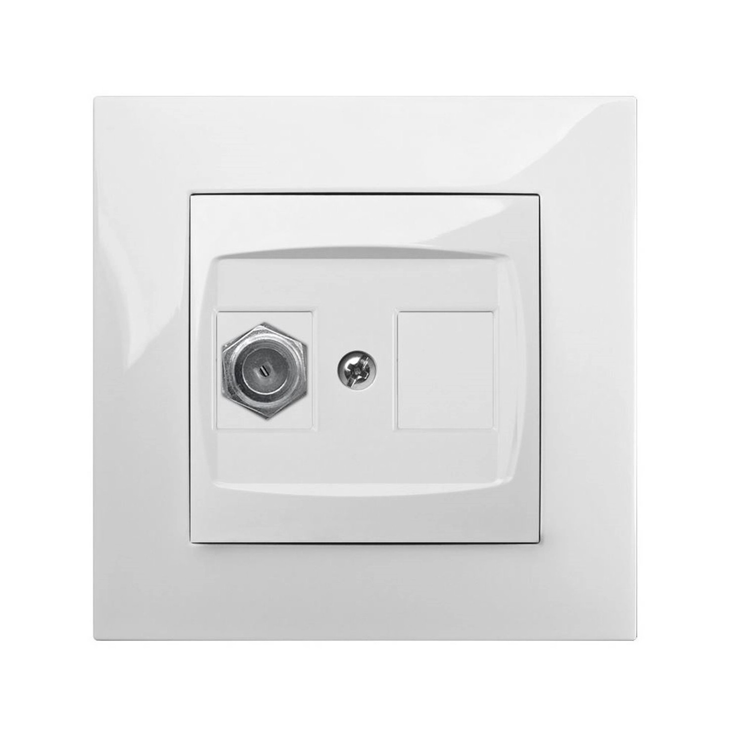 Elektro-Plast Gniazdo Carla TV pojedyncze białe