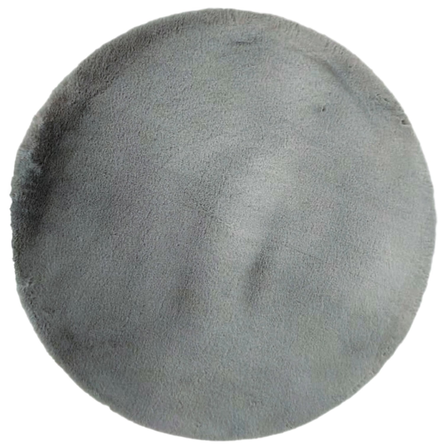 Indavo Dywan RABBIT-FUR koło średnica 100 cm ciemny szary