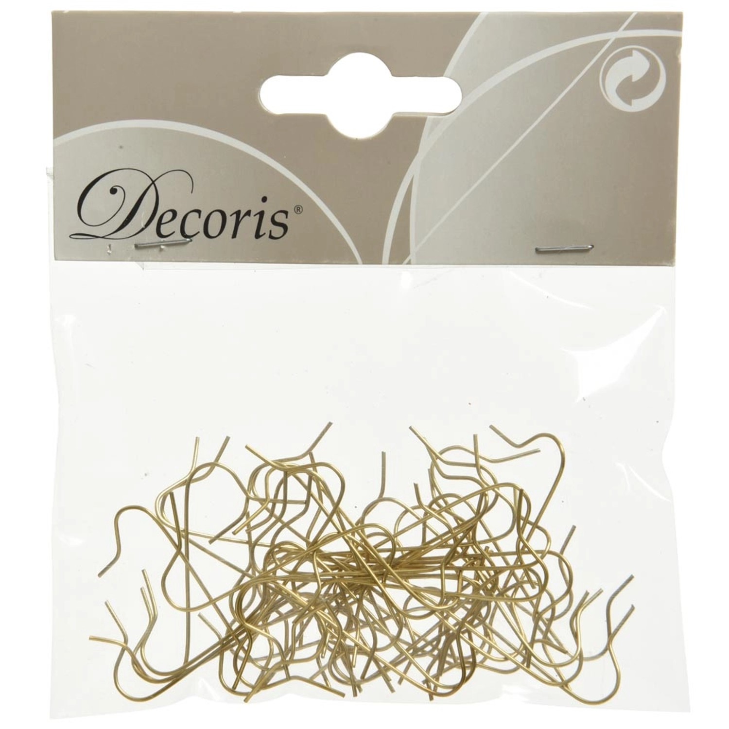 Haczyki metalowe do bombek - 50 szt.