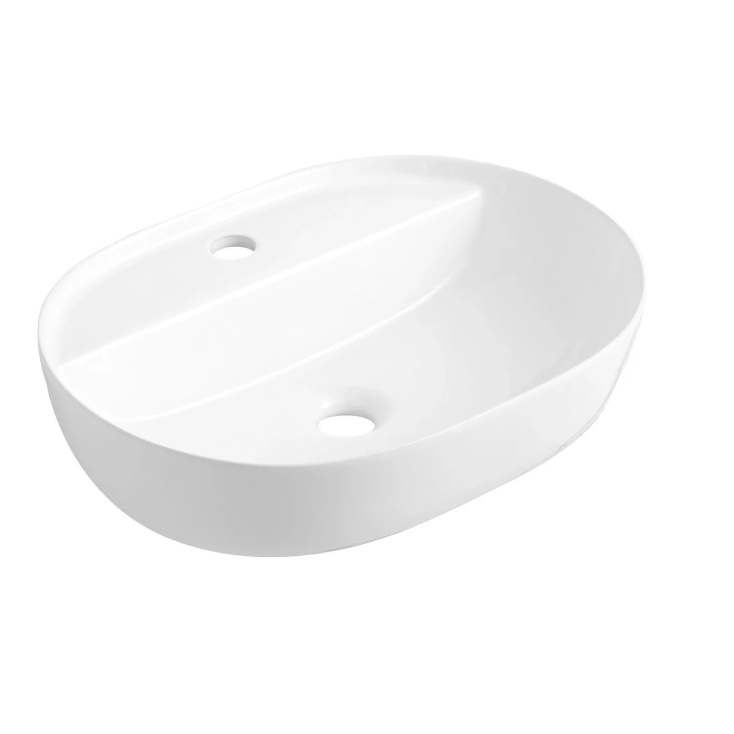 Umywalka Hal 50 OV nablatowa biała 50x38x13,5