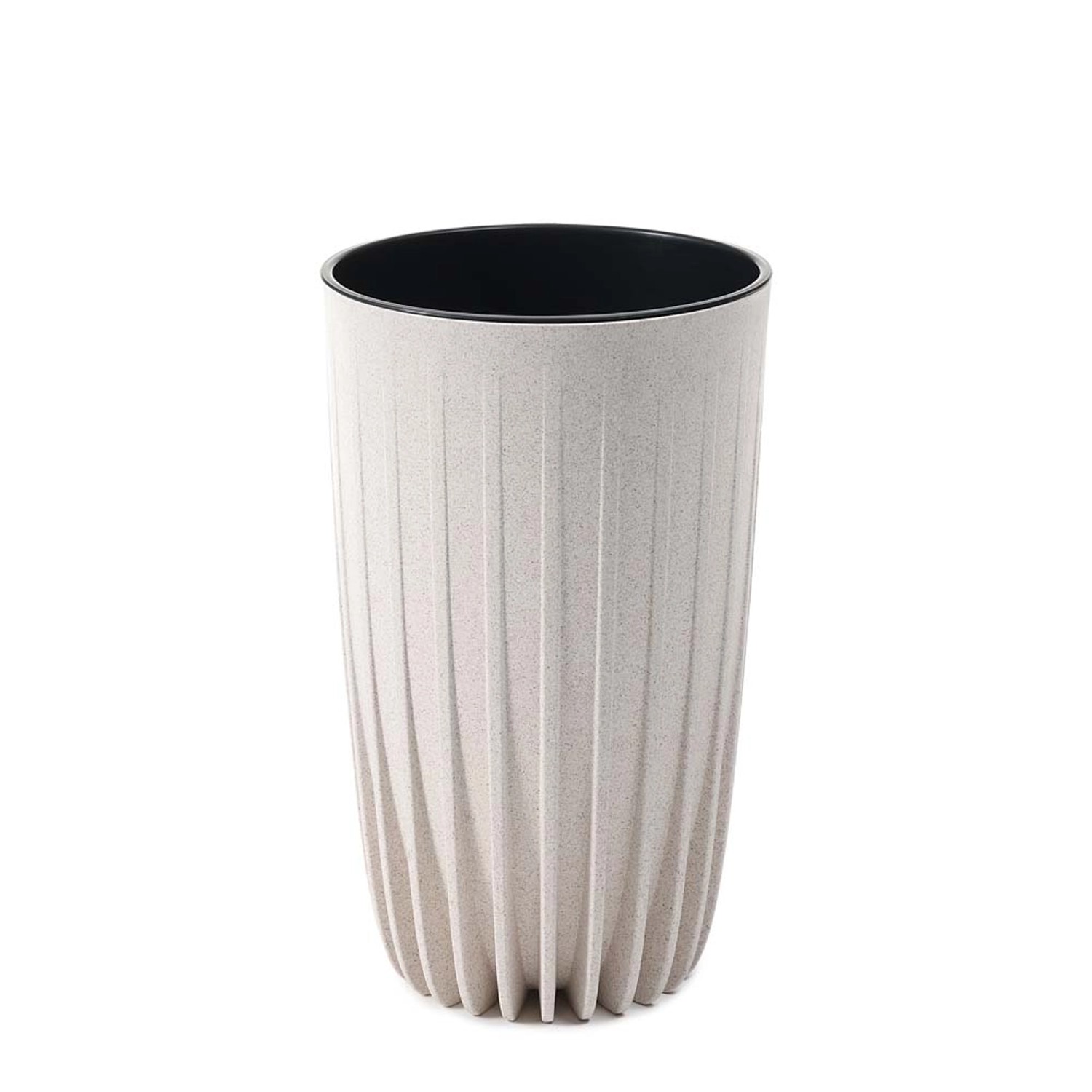 Donica Mira wysoka ECO biały - śr. 25 cm