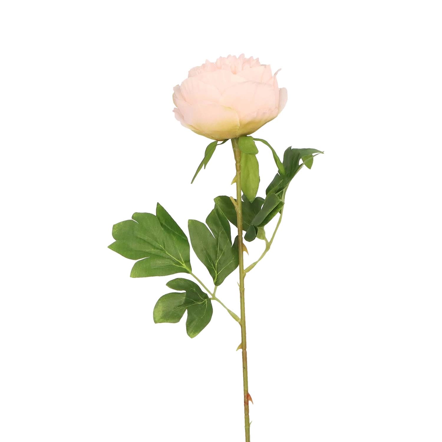 Piwonia różowa sztuczna gałązka - 60 cm