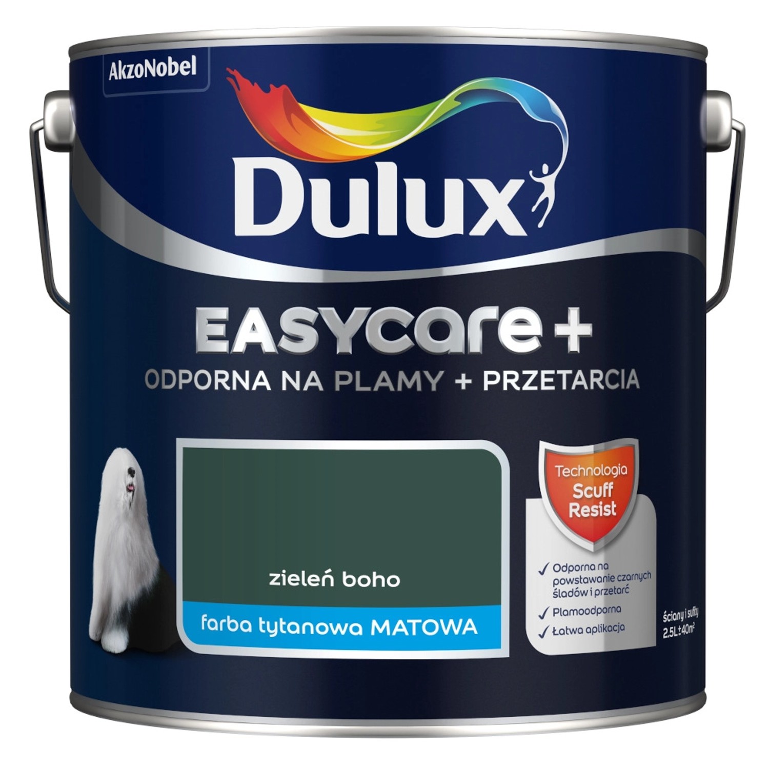 Farba Dulux EasyCare+ zieleń boho 2,5L