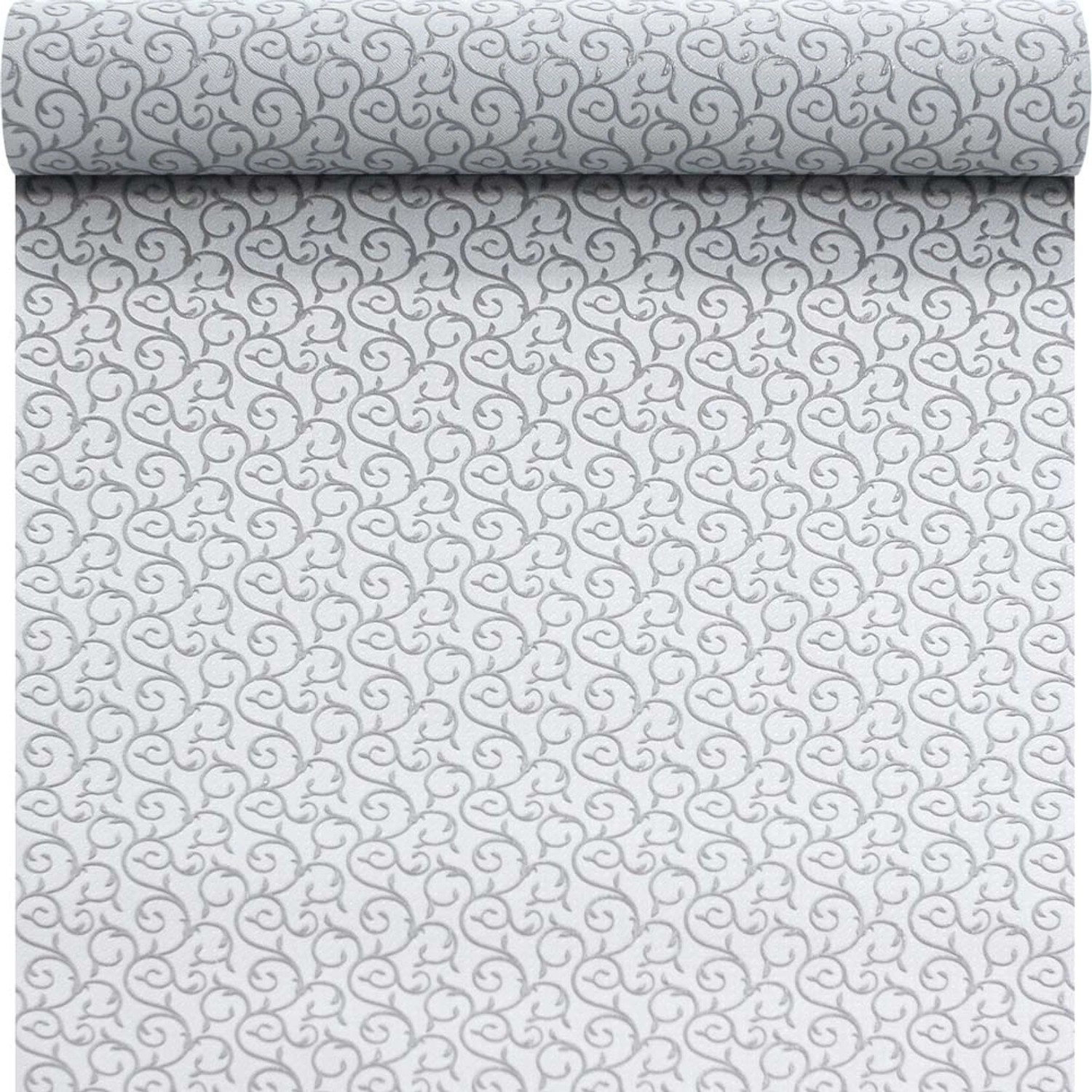 Tapeta winylowa na flizelinie ORNAMENT popielata