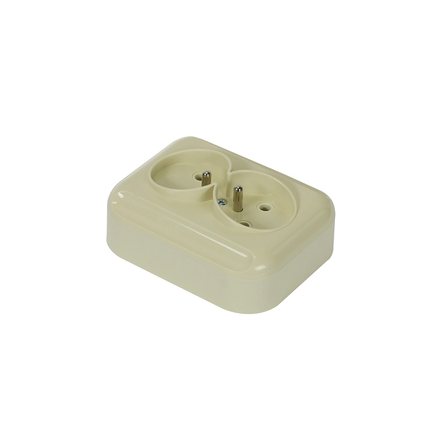 Gniazdo Turkus NT-6T, 2x2P+Z, beżowe