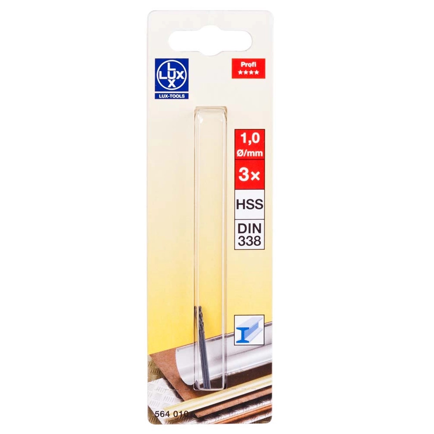 LUX Zestaw wierteł do metalu 1x34 mm - 3 cz.