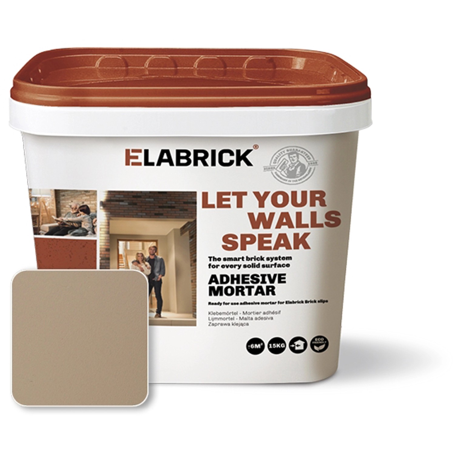 Elabrick Klej - Fuga szary piaskowy 15 kg