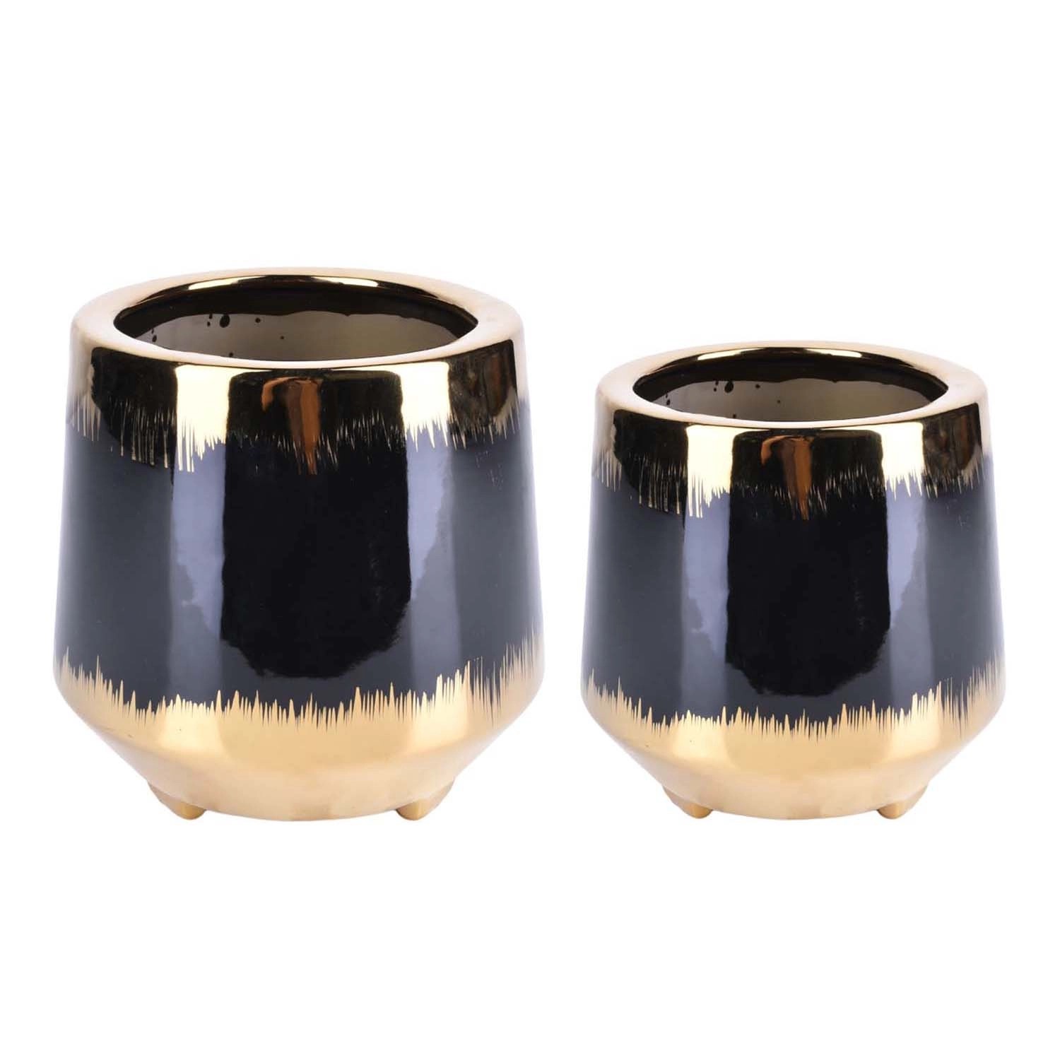 Osłonka Molly czarno - złota komplet 2 szt.