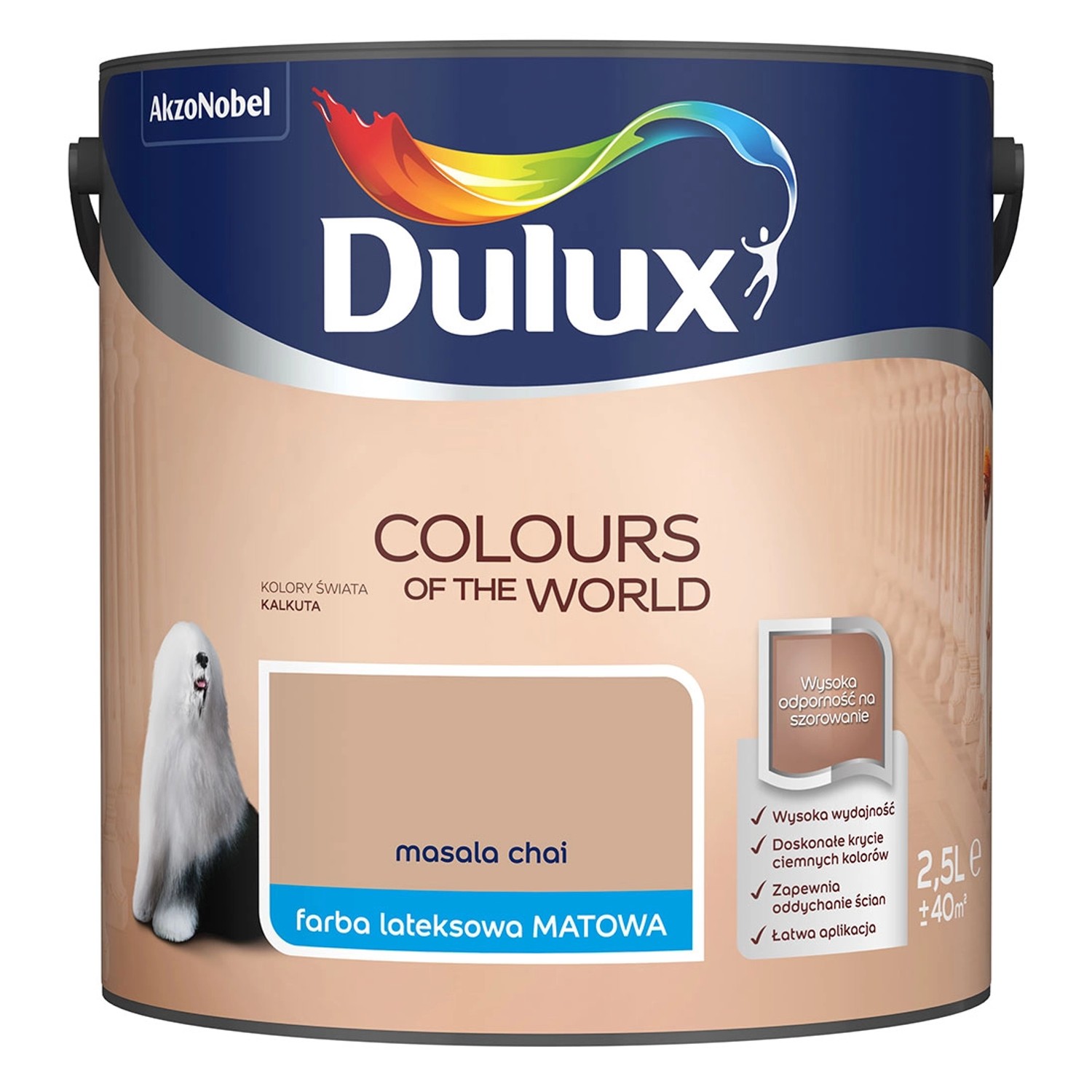 Farba Dulux Kolory Świata masala chai 2,5 l
