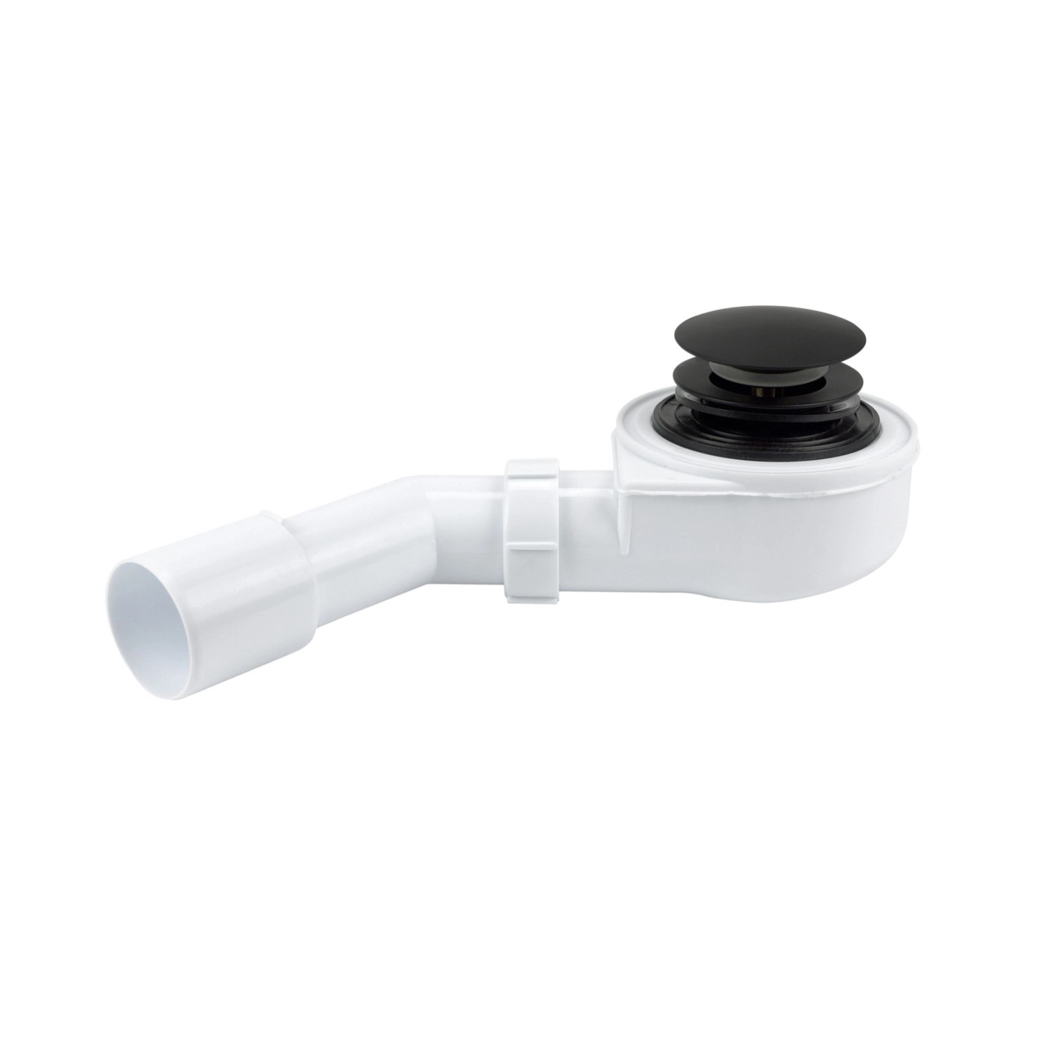 Tycner Syfon do brodzika klik czarny mat 40/50 mm