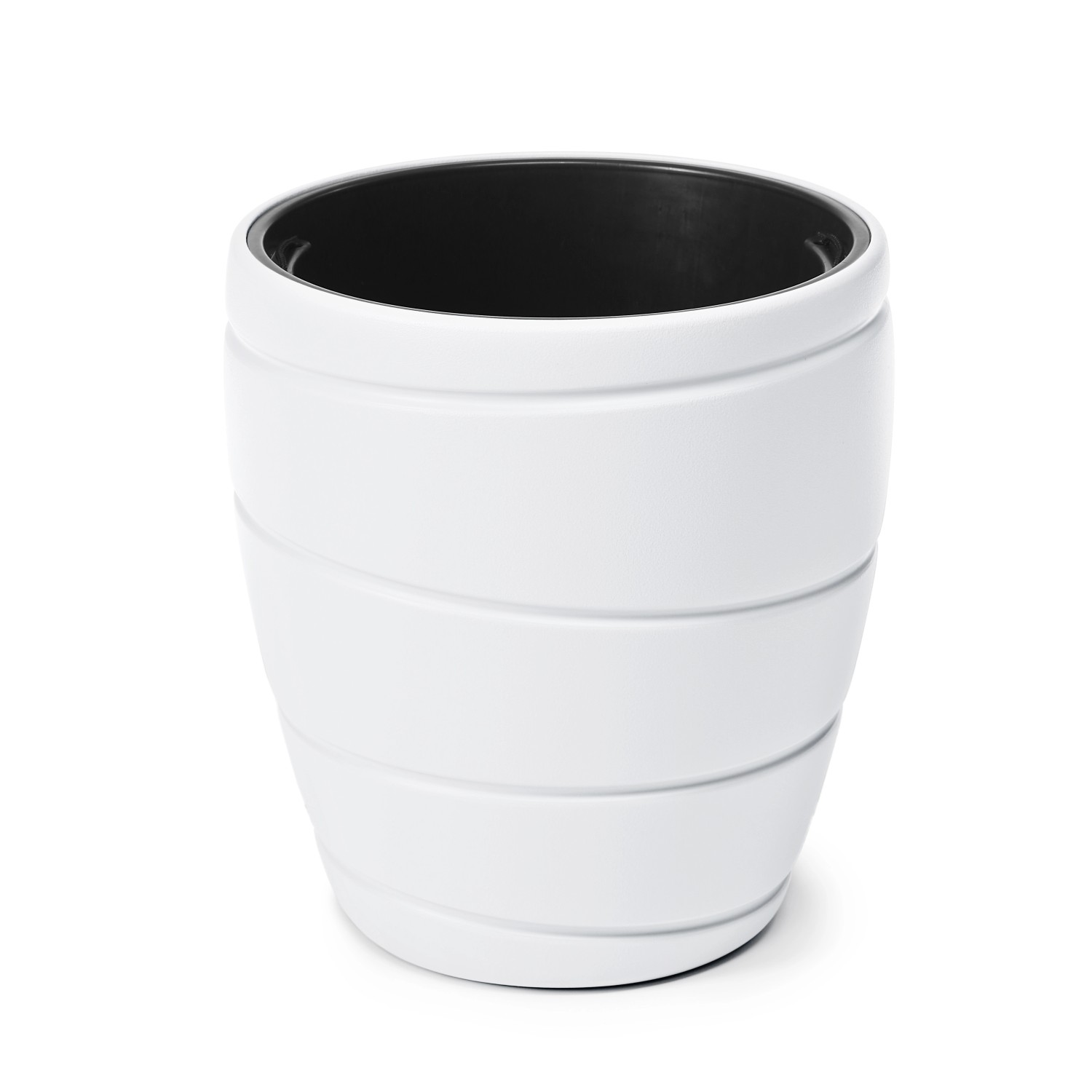 Donica Passa niska biała - śr. 40 cm