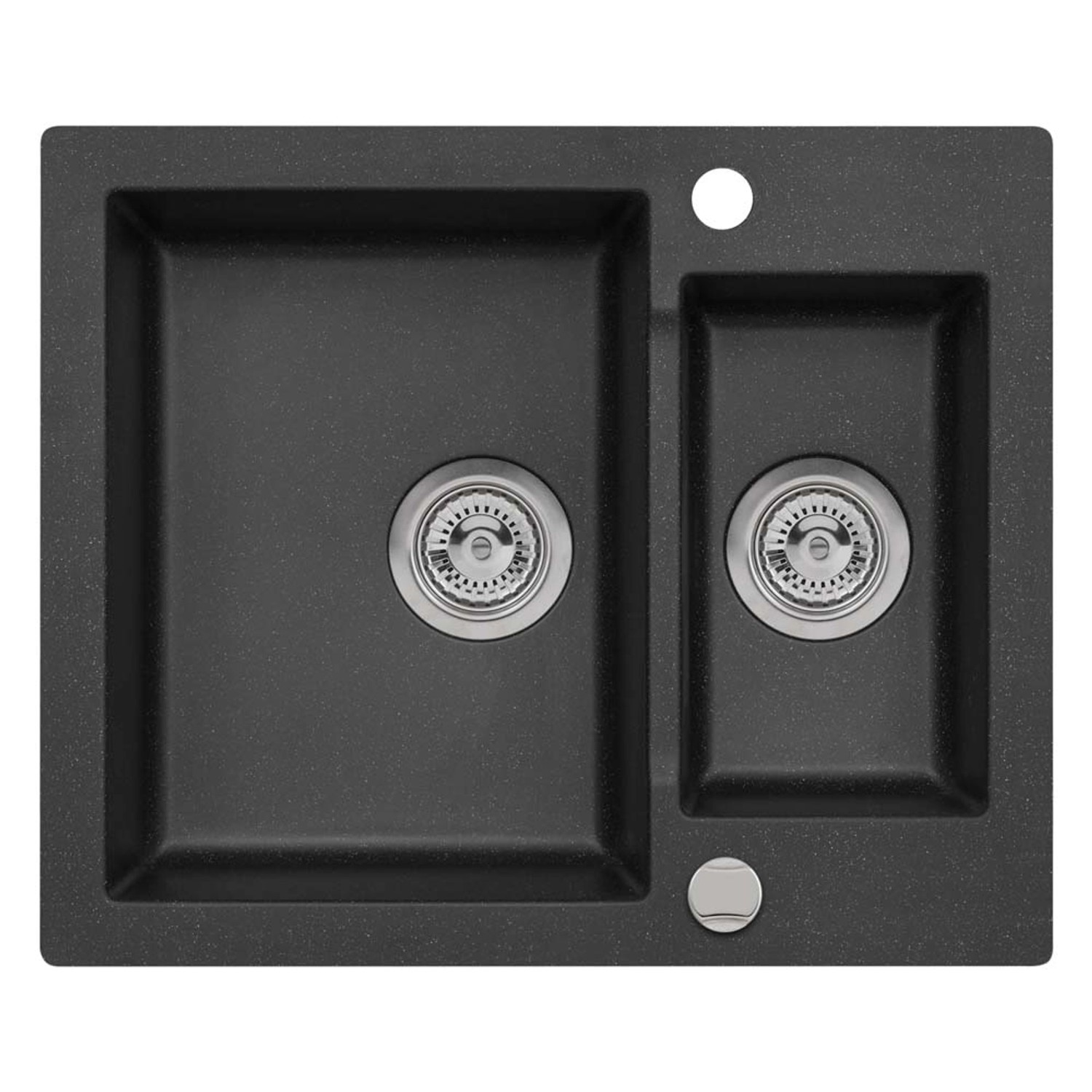 Zlewozmywak Mojito 8 1,5-kom. czarny 60x50 cm