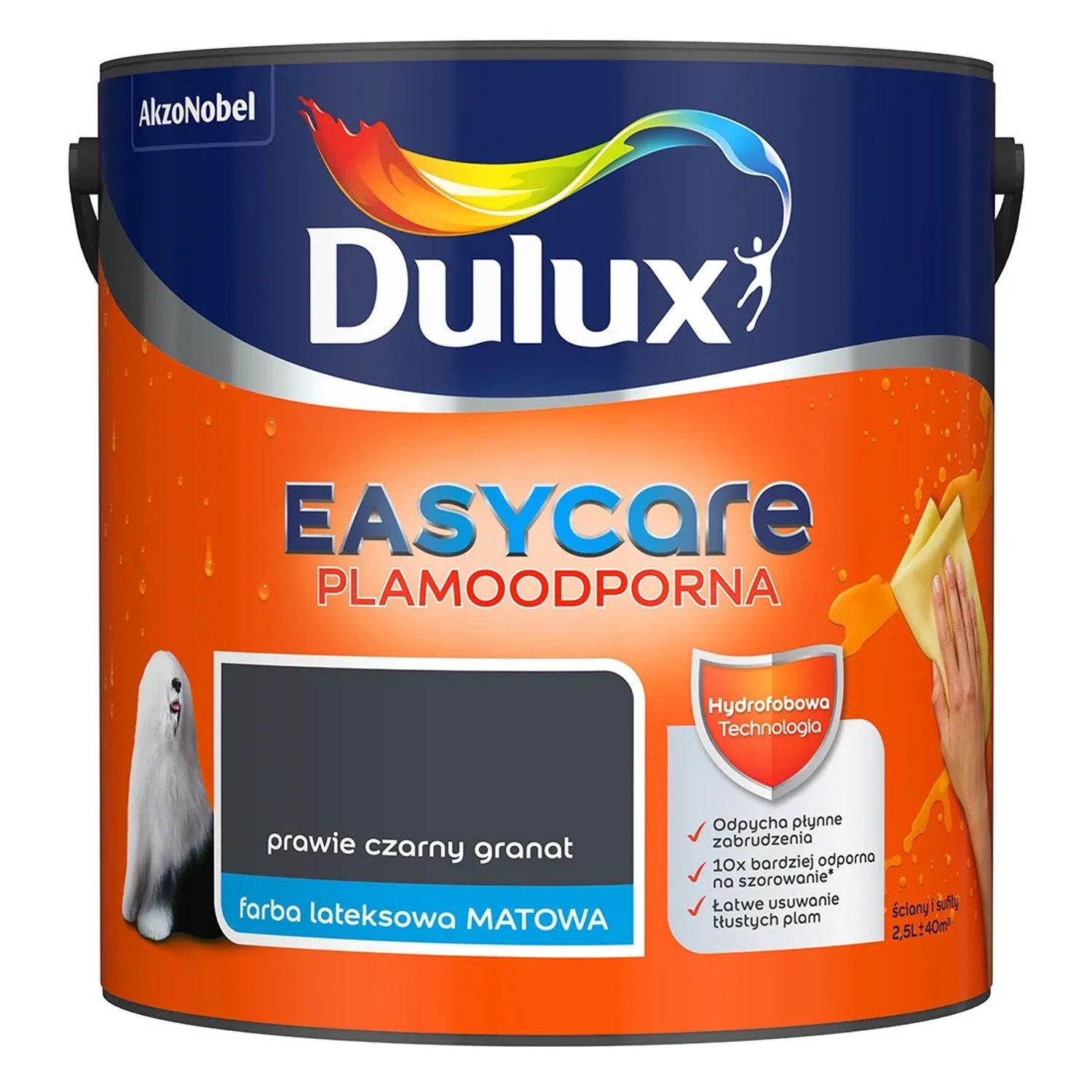 Farba Dulux EasyCare prawie czarny granat 2,5 L
