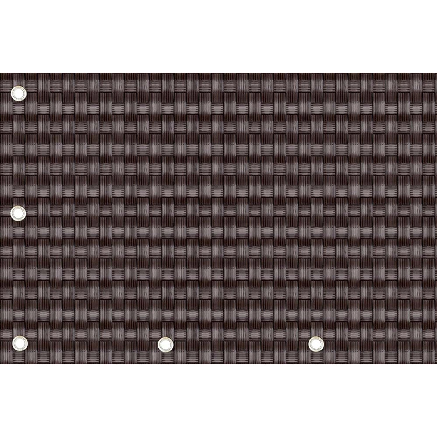 Mata rattanowa na wymiar c. brązowa - 10 x 100 cm