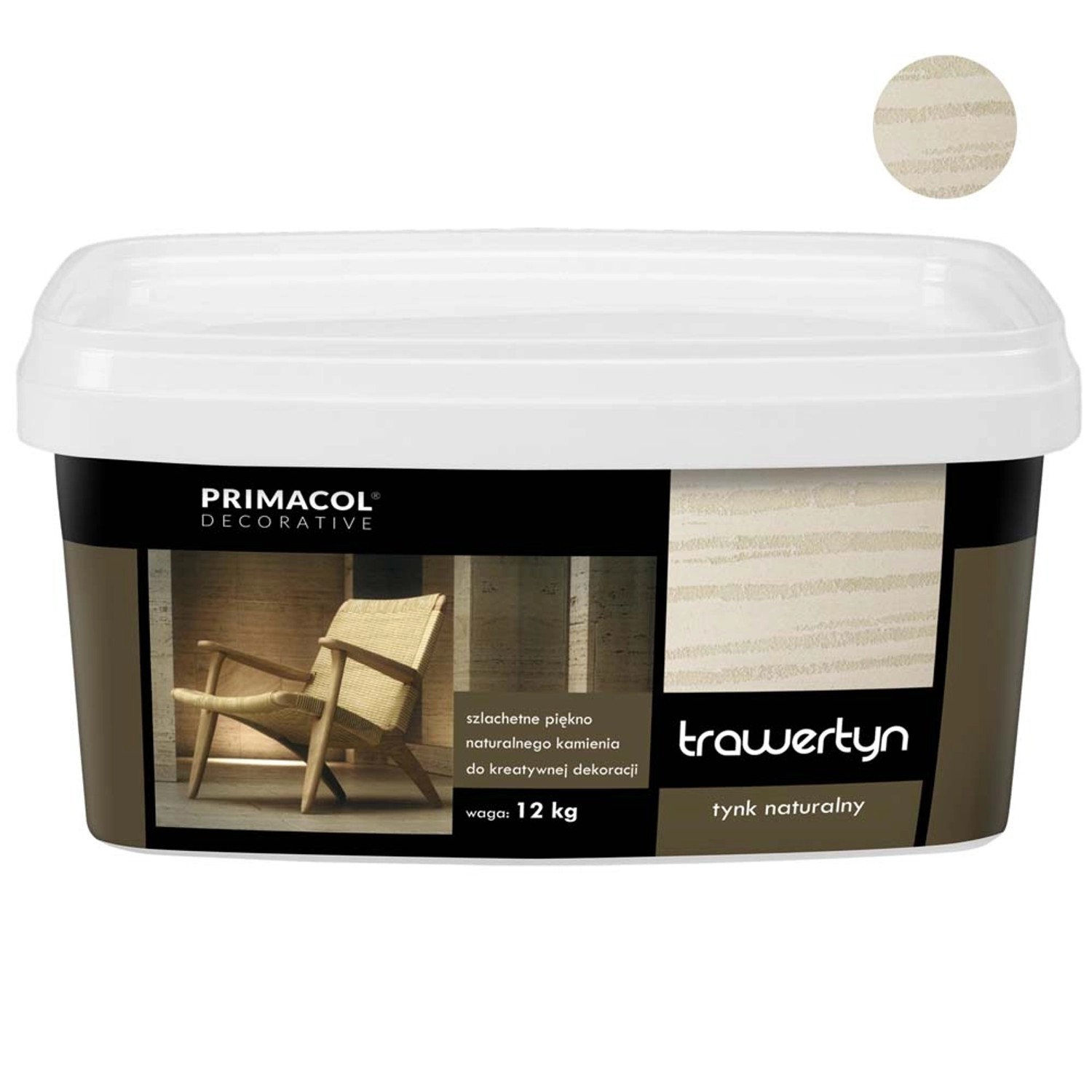 Primacol Trawertyn - tynk naturalny 12 kg
