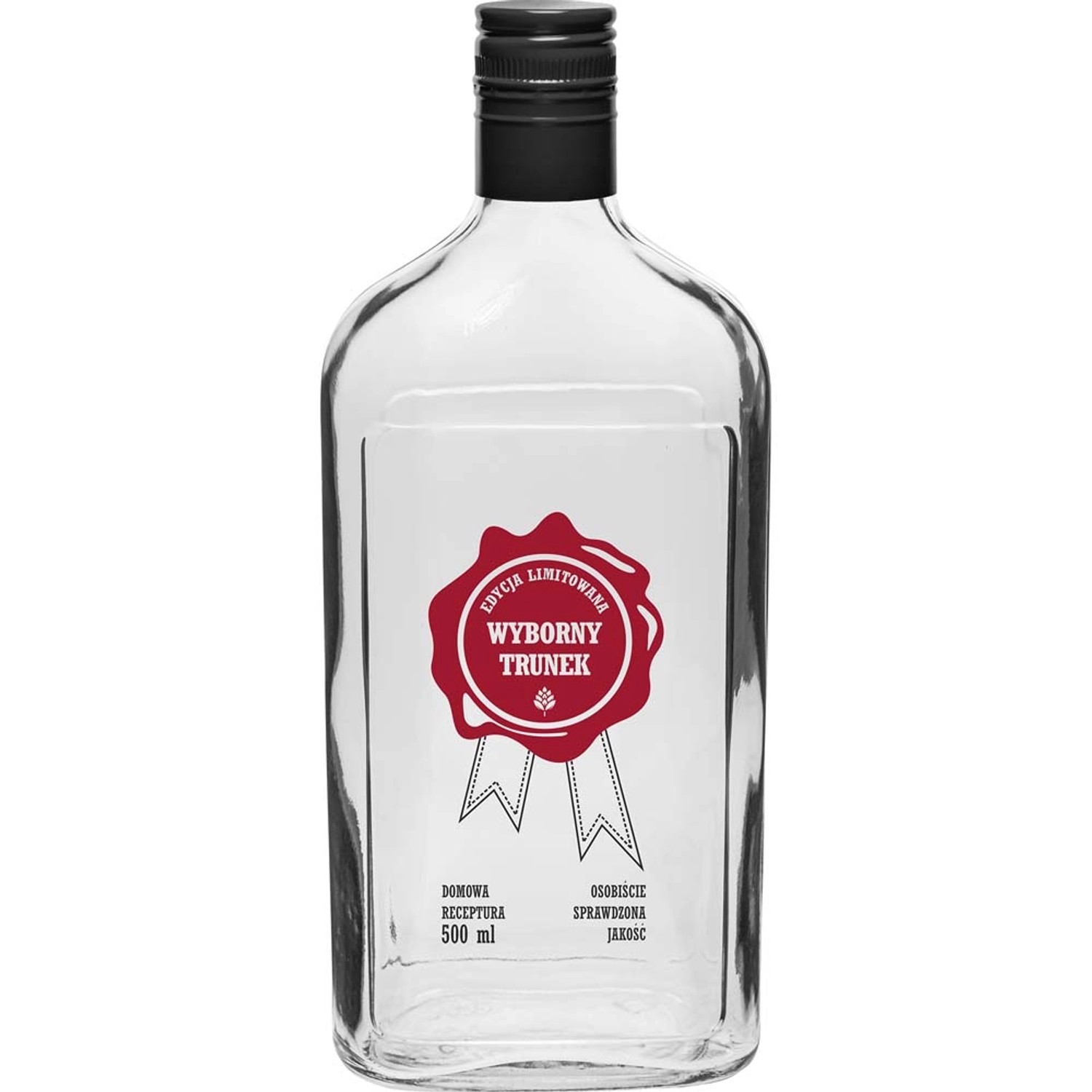 Butelka z nadrukiem "Wyborny Trunek" - 500 ml