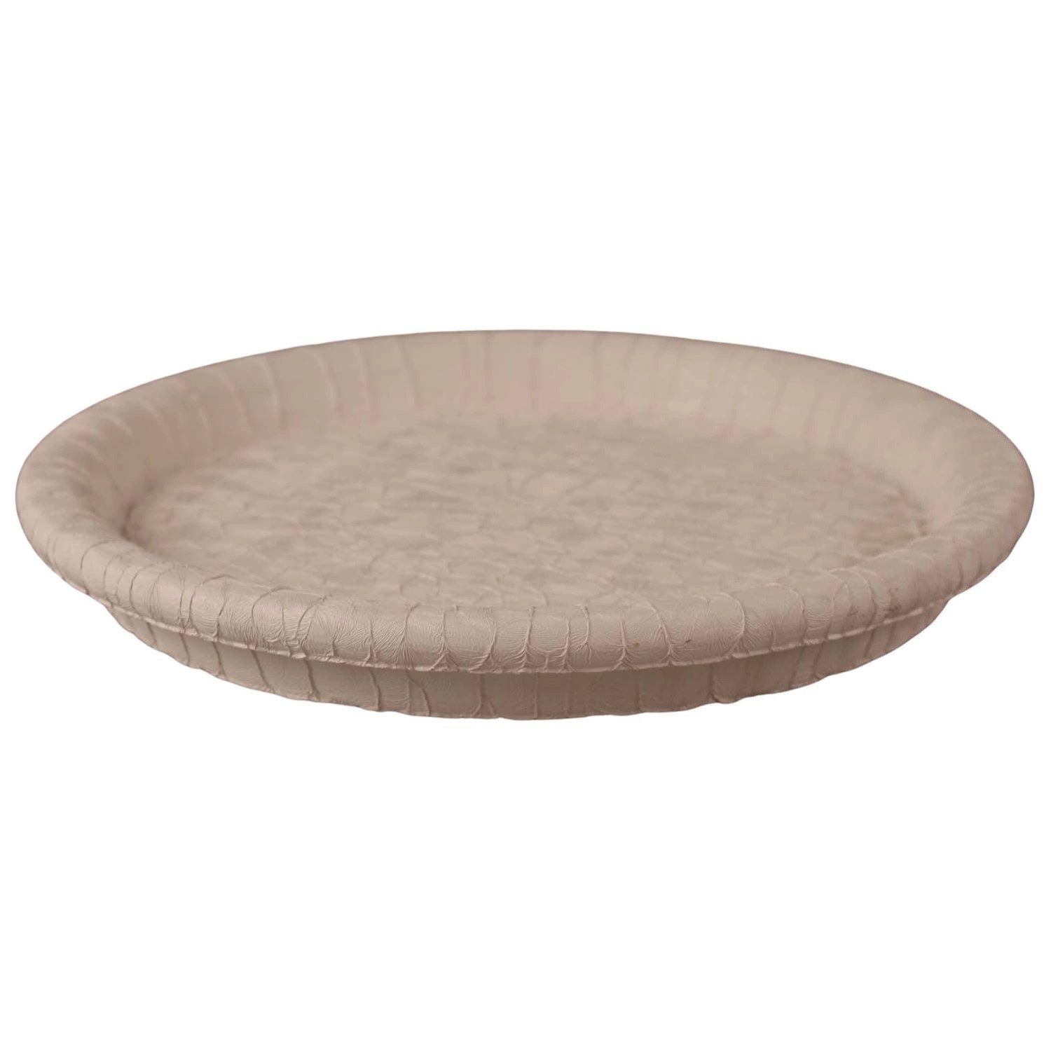 Podstawka terakotowa kremowa - 24 cm