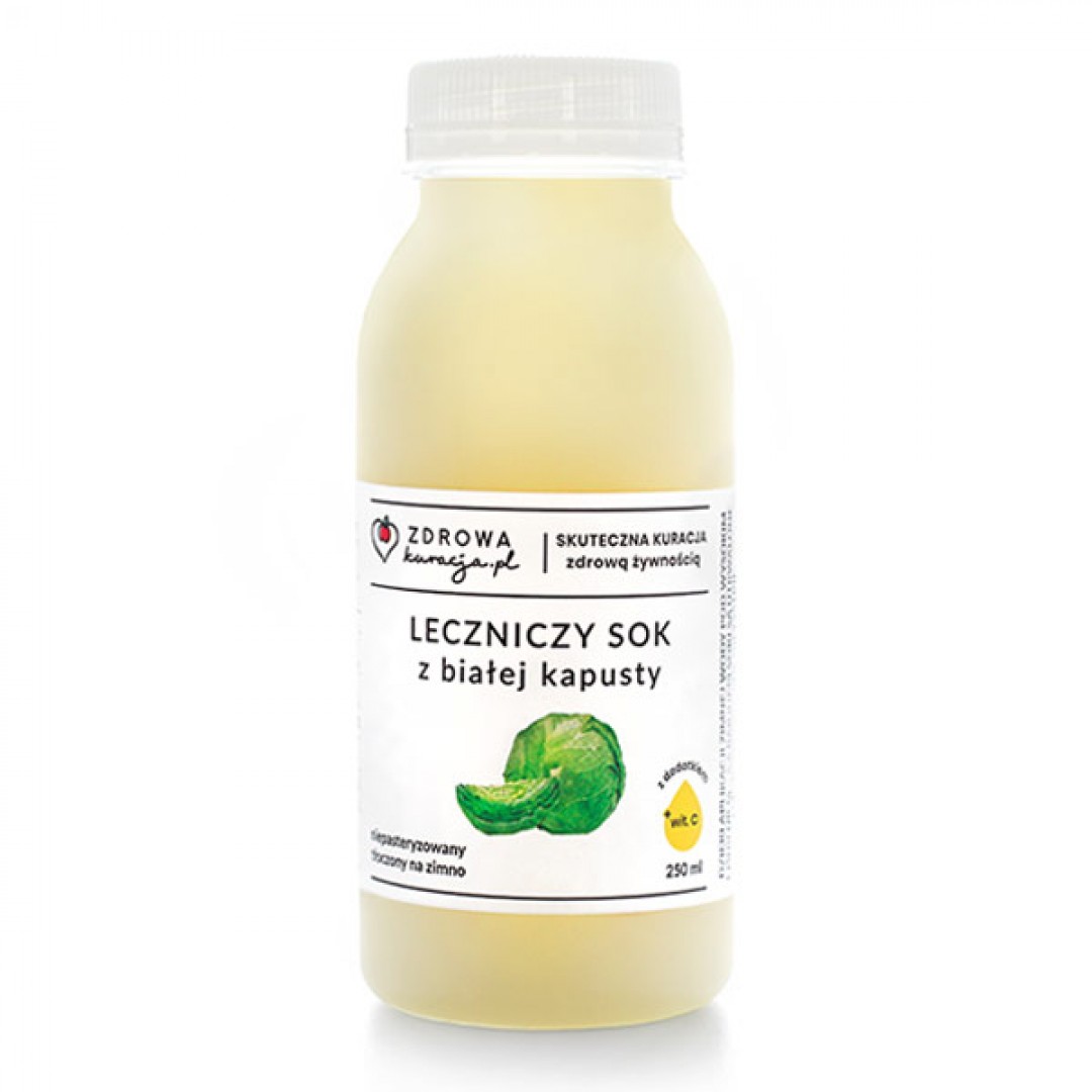 Sok z surowej białej kapusty 250 ml