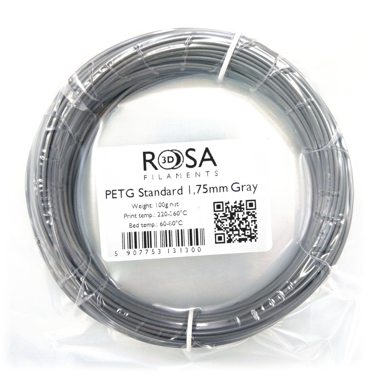 Filament 3D PET-G Standard HS Gray