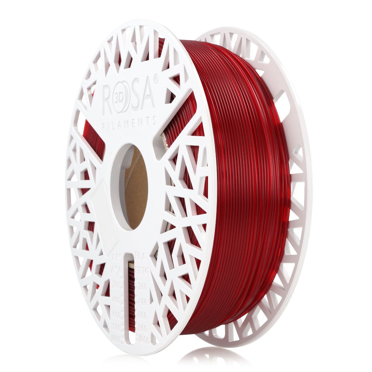Filament 3D PET-G Standard HS Transparent Red