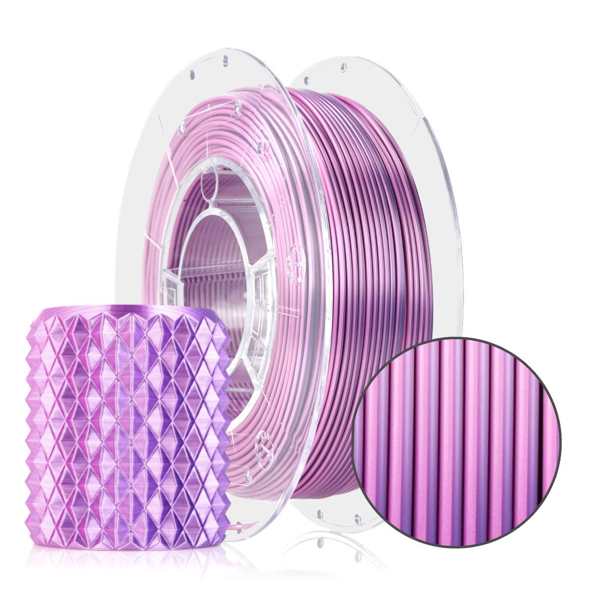 Filament 3D PLA Magic Silk Pink Dynamic