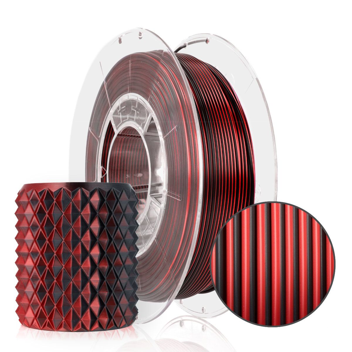 Filament 3D PLA Magic Silk Mistic Red