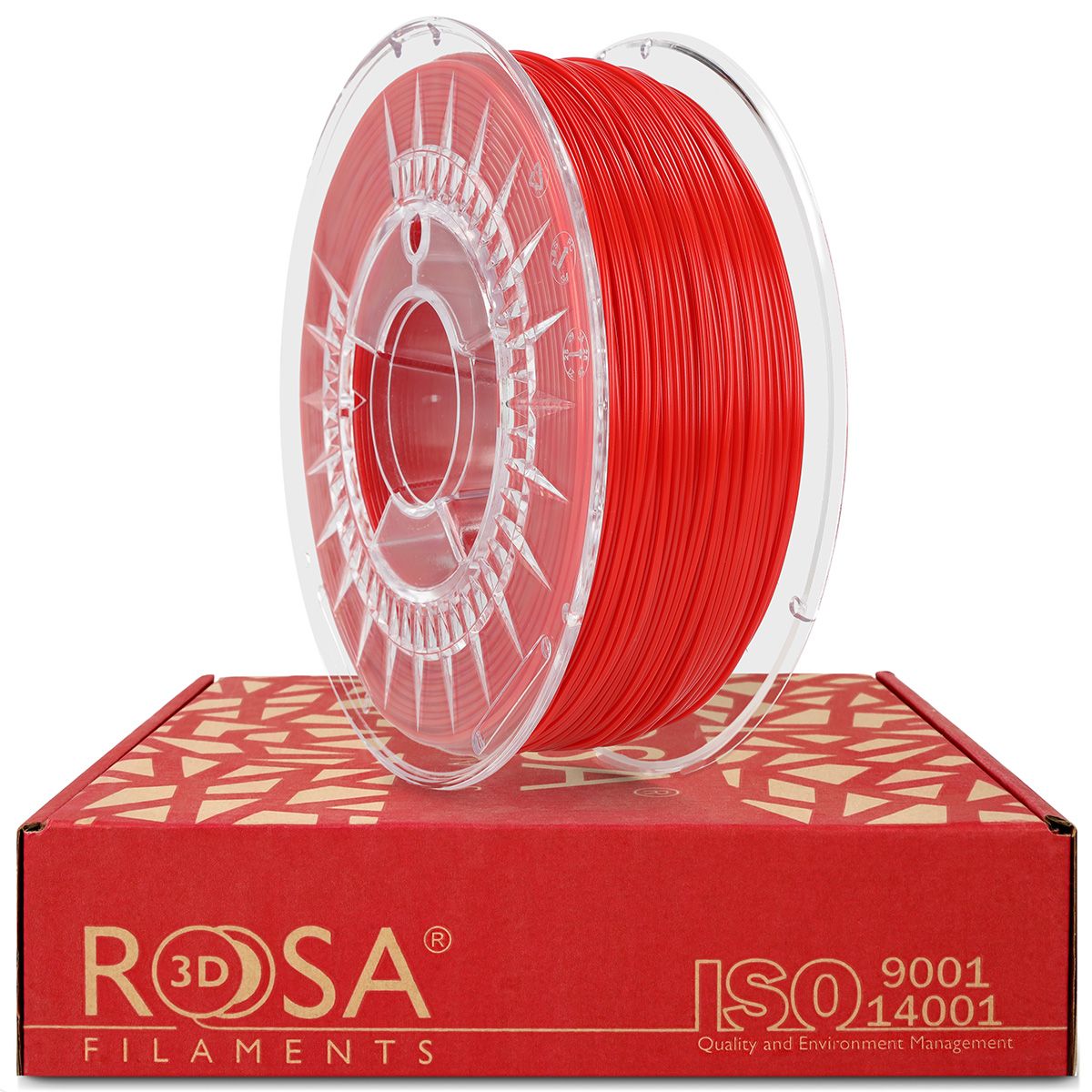 FILAMENT 3D ROSA TPU HardTech+ 83D, Impact - Abrasive - UV - H2O - microbe- resistant Red 1kg