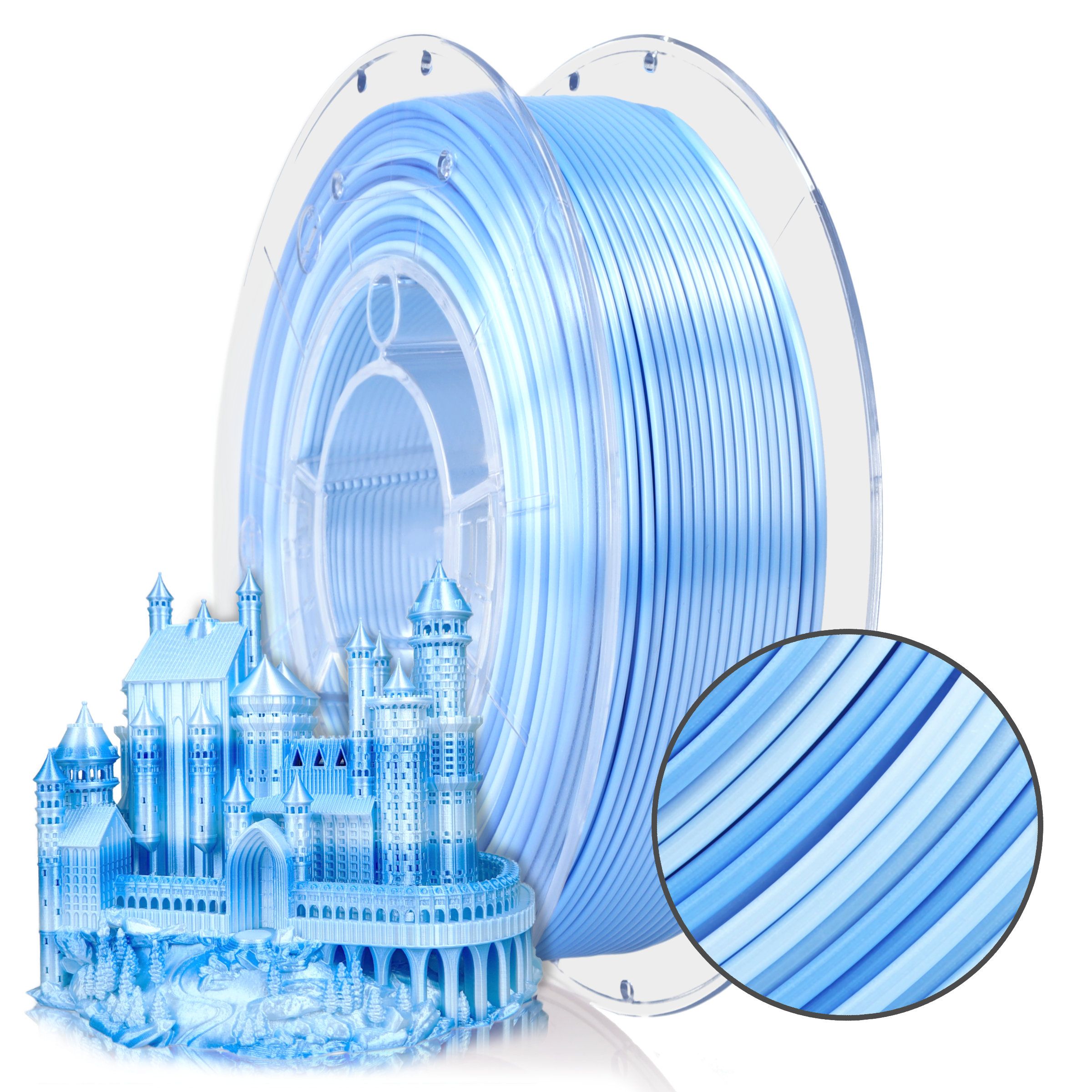 Filament 3D PLA Multicolour Frozen