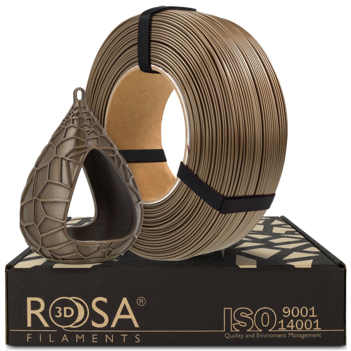 Filament 3D ReFill PET-G Standard HS Pearl Gold