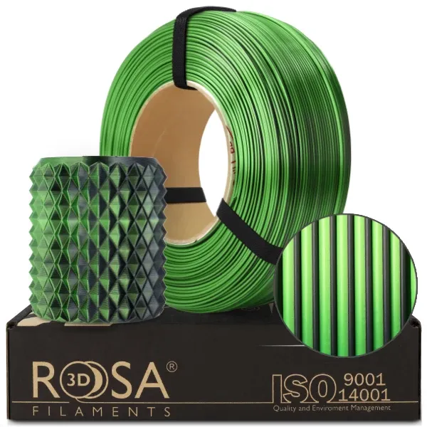 Filament 3D ReFill PLA Magic Silk Mistic Green