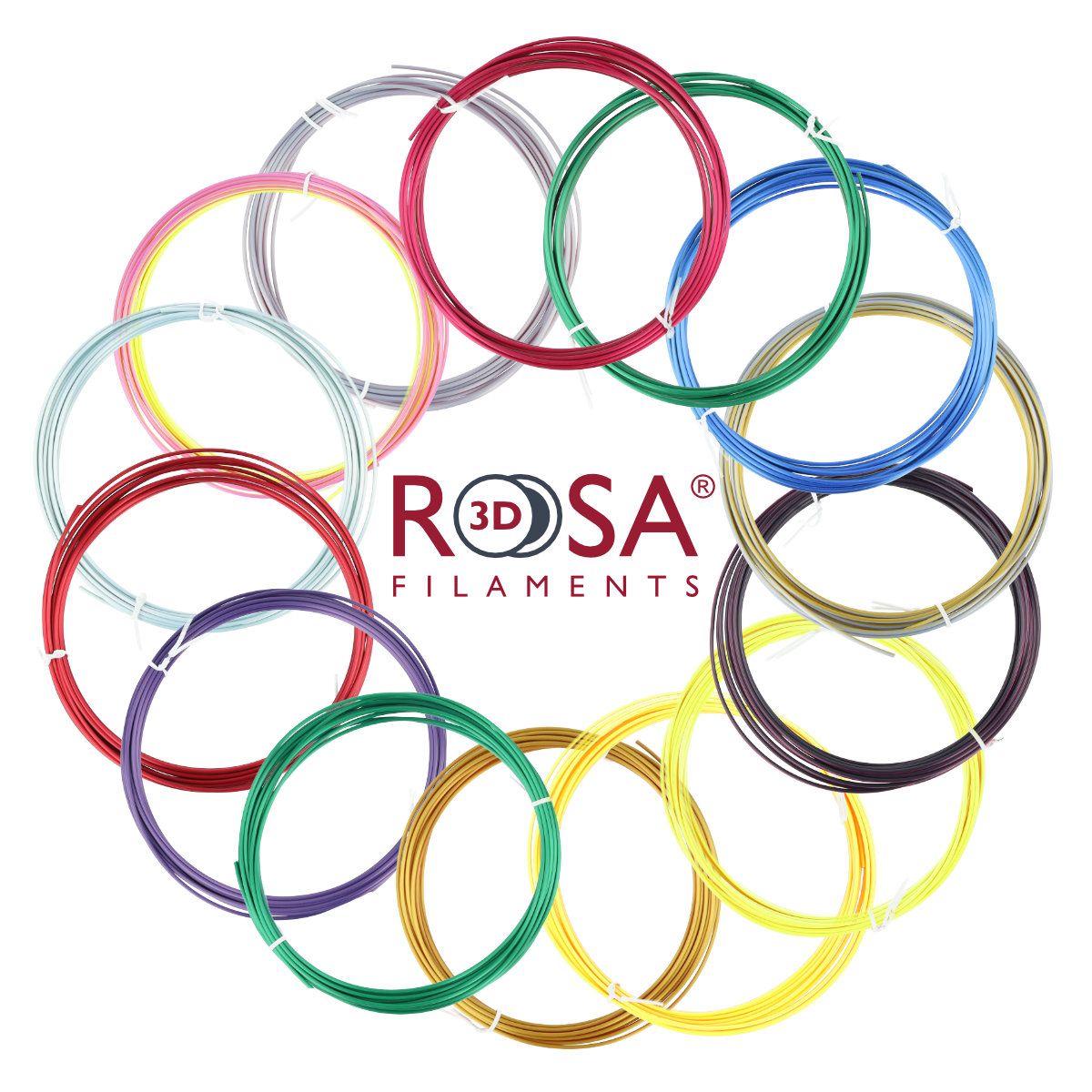 Filament 3D 3D PEN PACK PLA Dual Colours MIX 5m x 14szt