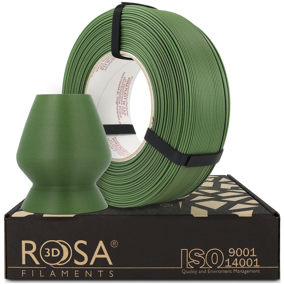 FILAMENT 3D ReFill PLA-CF Matt Matcha Green 1,75mm 1kg