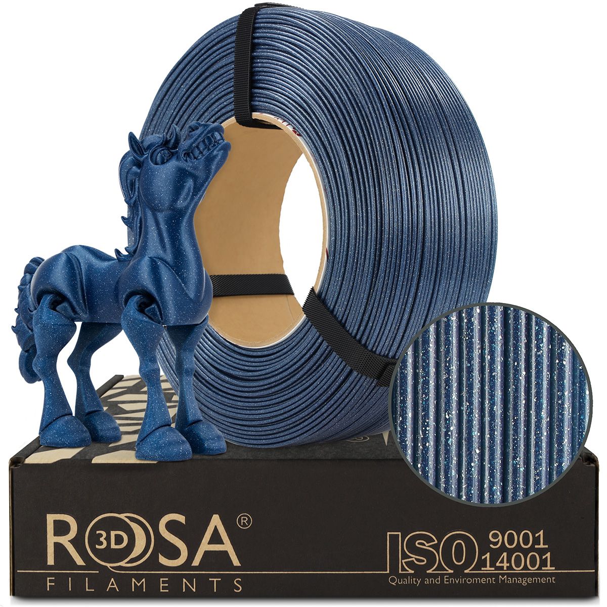 Filament 3D ReFill PLA Galaxy Navy Blue
