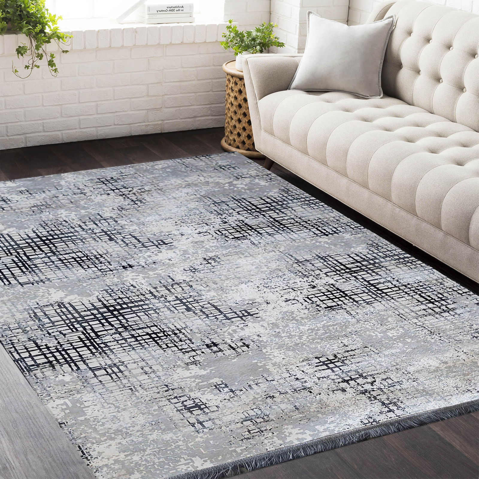 Dywan antypoślizgowy Heos New - szary