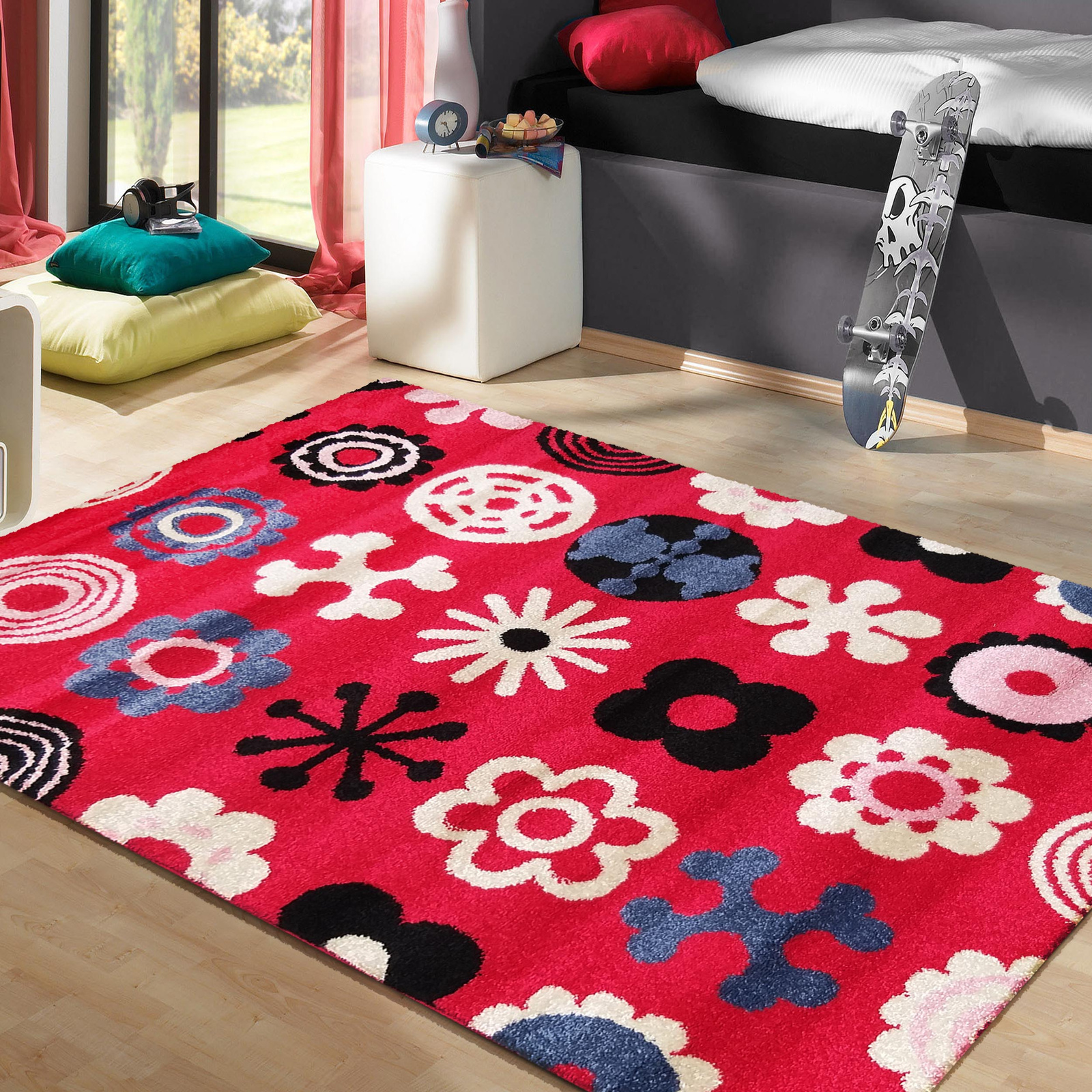 Dywan dla dziecka Smyk 06447A- kwiatuszki