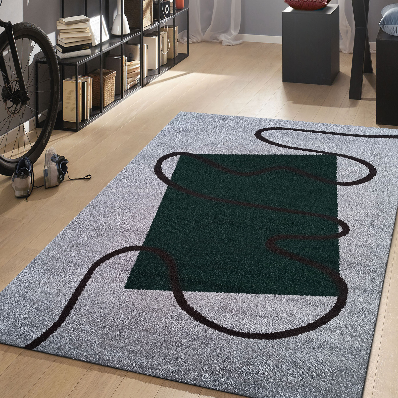 Dywan nowoczesny KOLORADO 08 szaro- zielony