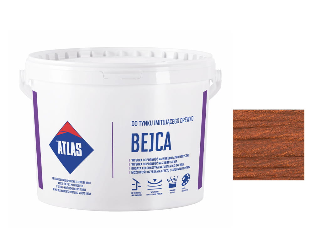 ATLAS BEJCA DO TYNKU IMITUJĄCEGO DESKĘ 06 TEK 4L